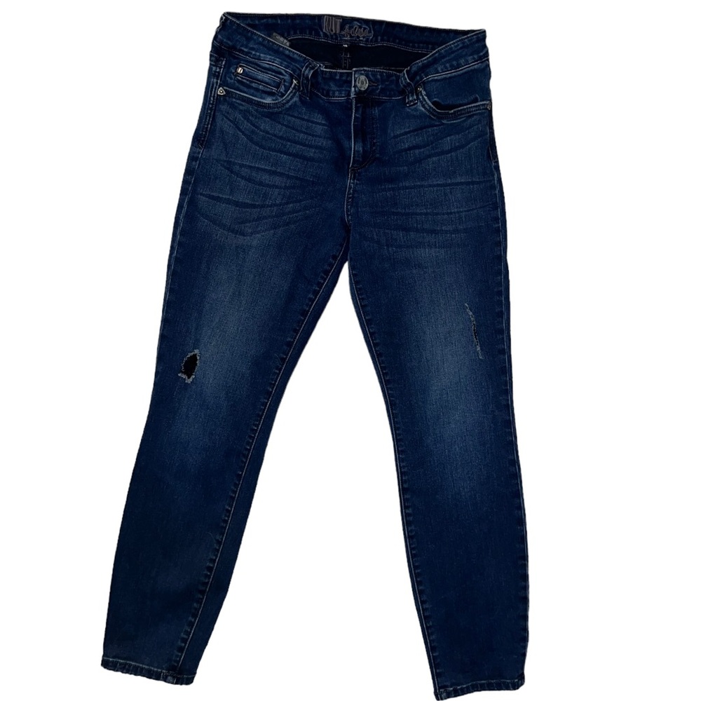 Kut From the Kloth Distressed Dark Wash Ankle Jeans Women’s Size 10